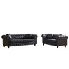 SKRAN Chesterfield Sofa with Rolled Arms 3 Seater with Button Design and for Apartment,Living Room - 2 of 4