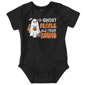 Cute I Ghost People All Year Round Baby Bodysuit Jumper Girls Brisco Brands - 1 of 4