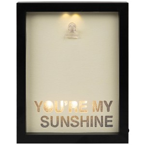 Northlight LED Lighted "You're My Sunshine" Picture Frame with Clip - for a 4" x 4" Photo - 1 of 4