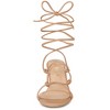 Allegra K Women's Lace Up Open Toe Stiletto Heel Sandals - 4 of 4