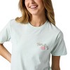Hello Kitty Puff Print Character With Bow & Heart Women's Light Green Crew Neck Short Sleeve T-shirt - 4 of 4
