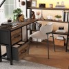 Whisen Full Size Metal Loft Bed with Desk, Light, Storage Shelves, Wardrobe & Drawers, Comfortable and Safe - 4 of 4