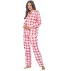 Casual Nights Women's Long Sleeve Rayon Button Down Pajama Set - 2 of 4