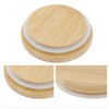 Unique Bargains Convenient Silicone Seal Cup Cover Wood Tone 1 Pc - 3 of 4