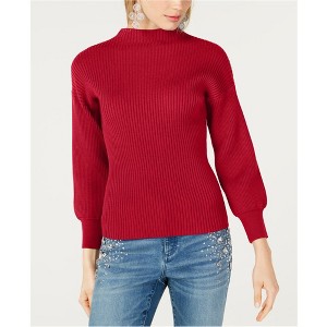 I.N.C International Concepts Womens Ribbed Pullover Sweater, Red, X-Large - 1 of 1