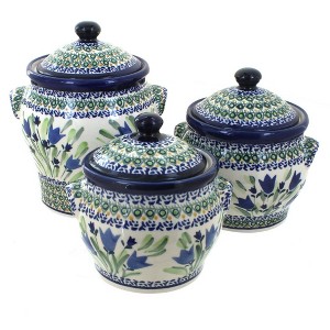 Blue Rose Polish Pottery 1300 Zaklady Canister Set - 1 of 1