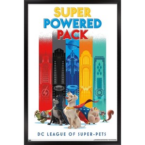 Trends International DC Comics Movie DC League of Super-Pets - Skyline Framed Wall Poster Prints - 1 of 4