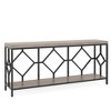 Resenkos Entryway Table, Console Sofa Table,2-Tier Console Table, 71" Extra Long Sofa Table with Open Storage Shelf,Rustic - 3 of 3
