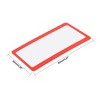 Unique Bargains 3X Fresnel Lens Magnifier for Seniors Macular Degeneration 6 Pcs Red - 2 of 4