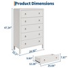 Dresser for Bedroom, Chest of Dressers, 30" Tall Dresser for Closet with 3 Drawers, Nightstand Large Clothes Storage Cabinet for Bedroom, Nursery - 3 of 4