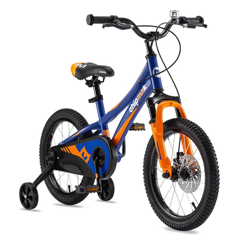 RoyalBaby Chipmunk Explorer Kids Bike with Dual Disc Brake, Training Wheels, Kickstand, Bell, & Tool Kit for Boys and Girls Ages 4 to 8, 1 of 7