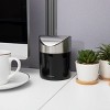 Mind Reader Mini Countertop Trash Can 0.4gal with Swivel Lid Set of 2 Black: Desk Trash & Organizer for Office Supplies - 2 of 4