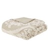 Sapphtopaz 3 Pcs Tufted Cotton Chenille Damask Comforter Set Cozy Bedding Set, Duvet Cover Set, Machine Washable - 2 of 4