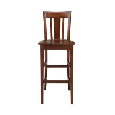Espresso San Remo 30" Solid Wood Barstool