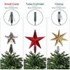 Aoibox Christmas Tree Topper Holder Heavy Duty Metal Twist On Stabilizer Fits Most Trees Secure Support for Treetop Ornaments Green 1 Piece - 4 of 4