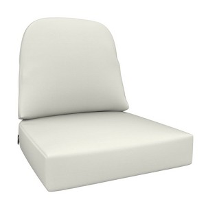 Covers&All Outdoor Sunbrella Deep Seat Cushion Set for Outdoor Furniture, 24in D x 22in W, White - 1 of 4