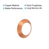 Unique Bargains Copper Air Conditioner Refrigeration Plumbing Parts 45 Degree Flare Gaskets 10 Pcs - 4 of 4