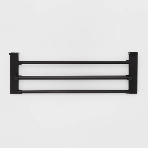 Gray Wood and Matte Black Wall Mounted Kitchen Paper Towel Holder