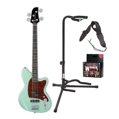Ibanez TMB100 Talman Electric Bass Guitar with Guitar Stand, Strap and Wipes