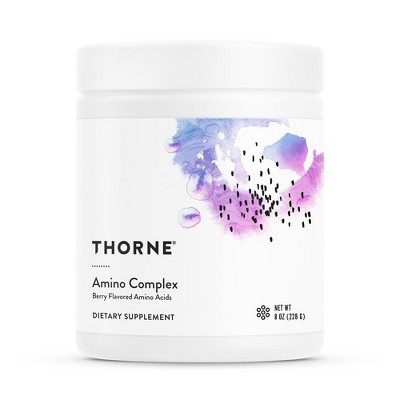 Thorne Amino Complex - Clinically-Validated EAA and BCAA Powder for Pre or Post-Workout - NSF Certified for Sport - Berry Flavor - 8 Oz - 30 Servings