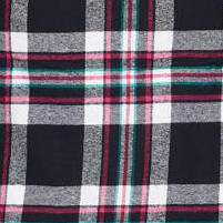 black/pink plaid