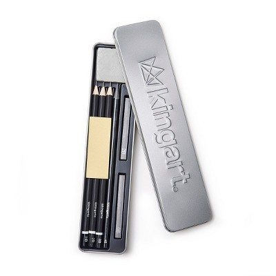 KINGART Sketching Tin Set, 9 pc