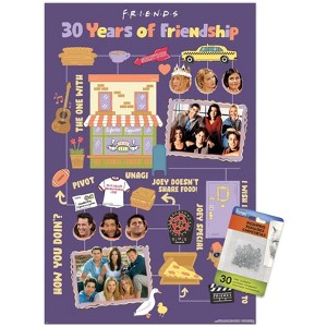 Trends International Friends 30th - 30 Years of Friendship Unframed Wall Poster Prints - 1 of 4