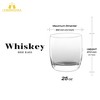 LEMONSODA Crystal Double Rock Old Fashioned Glasses (395 mL / 13.3 fl. oz) (Set of 6) - 4 of 4