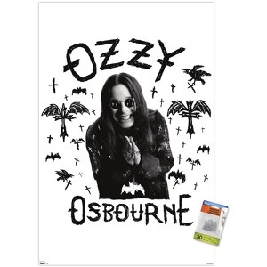 Trends International Ozzy Osbourne - Raven, Bat and Crosses Unframed Wall Poster Prints - 1 of 4