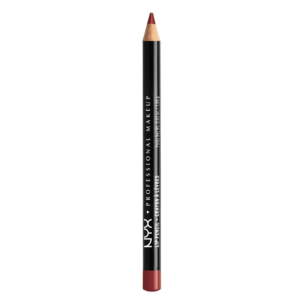 Photos - Lipstick & Lip Gloss NYX Professional Makeup Long-Lasting Slim Lip Pencil - Auburn - 0.03oz 