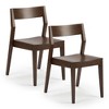 Plank+Beam Modern Dining Chair Set of 2, Solid Wood Chairs for Kitchen, Office, Living Room - 4 of 4