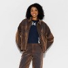 Women's Denim Oversized Trucker Jacket - Wild Fable™ - 2 of 3