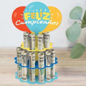 Big Dot of Happiness Feliz Cumpleanos - DIY Happy Birthday Money Holder Gift - Cash Cake - 1 of 4