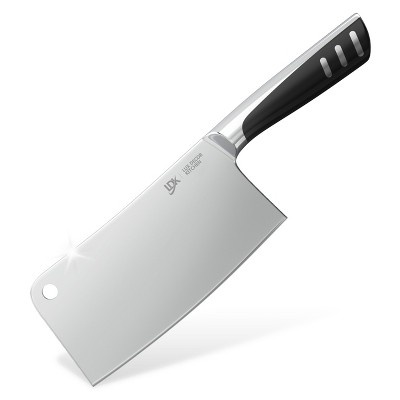 Stainless Steel Meat Cleaver Knife with Wooden Handle, Heavy Duty Bone  Chopper for Butcher, Slicing Vegetables (8 In) 