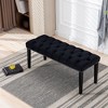 GDFStudio Peggy Velvet Upholstered Tufted Dining Bench - 2 of 4