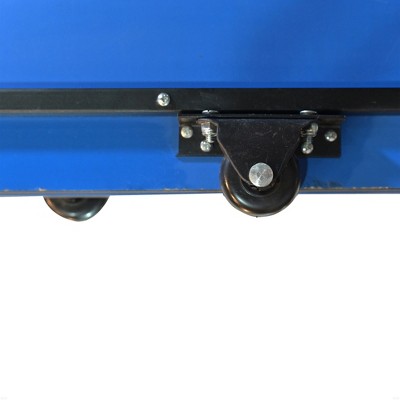 Compact Blue Folding Table Tennis Table with Net Included