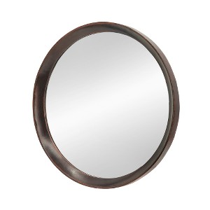 Lyngins 20 Inch Bathroom Mirrors,Round Wall Mirrors,Decorative Mirrors,Mango Wood Frame Vanity Mirrors for Bathroom,Bedroom - 1 of 4