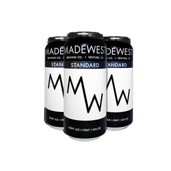 MadeWest Standard Light Ale Beer - 4pk/16 fl oz Cans