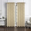 RT Designers Collection Andrea Emb Metallic Doily Rod Pocket Room Darkening Curtain Panels for Bedroom 54" x 95" Taupe - 2 of 4