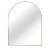 Whisen 30x40 Inch Arched Bathrrom Wall Mirror, Premium HD Glass, Brushed Aluminum Frame - 4 of 4