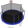 HFYee 8/10/12/14/10*16FT Backyard Trampoline Basketball Kit with Bonus Balls & Safety Enclosure for Ages 8+, Blue - 2 of 4