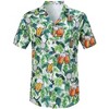 Men's Hawaiian Short - Sleeve Shirt, Classic Aloha Button - Down, Casual Beach Party Vacation Top - 2 of 4