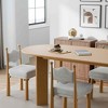 Lirago Solid Wood Oval Dining Table for 6 People Nordic style 67*33.5 Natural - 4 of 4