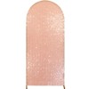 7.2/6.6/6 ft Sequin Wedding Arch Cover Spandex White Arch Backdrop Stand Cover for Party,Birthday, Baby Shower,Ceremony Banquet Decor (No Arch Stand) - 2 of 4