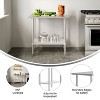 Flash Furniture Stainless Steel 18 Gauge Prep and Work Table with Undershelf - NSF Certified - 3 of 4