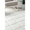Nuloom Deloise Trellis Shag Indoor Area Rug, 6' 7" x 9', White - 3 of 4