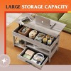 39" Lift Top Coffee Table with Hidden Compartment, Storage Drawers and Storage Shelf - 4 of 4
