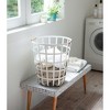 Yamazaki Home - Wire Basket (18" H) - Steel + Wood - 2 of 4