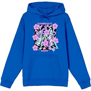 Chrome Baddie Y2K Flowers & Butterfly Adult Long Sleeve Hoodie - 1 of 2