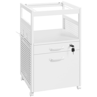 Yaheetech Industrial Office File Cabinet with Open Storage Shelf